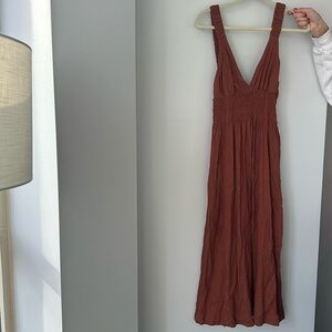 Abercrombie & Fitch Brown Midi Dress